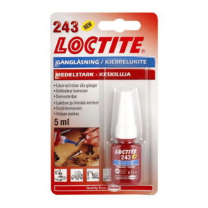 Loctite 243 – резьбовой фиксатор средней прочности, синий. 5 мл