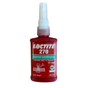 Loctite 270 (Локтайт 270) Henkel 50 мл – резьбовой фиксатор с высокой степенью прочности, зелёный, универсальный.