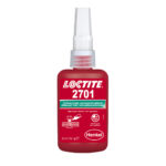 Loctite 2701 (Локтайт 2701) Henkel – резьбовой фиксатор высокой прочности, однокомпонентный, анаэробный, для хромированных поверхностей и других пассивных металлов.