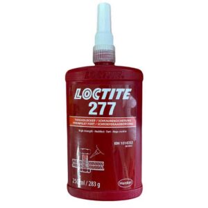 Loctite 277 Henkel – резьбовой фиксатор высокой прочности для резьбы большого диаметра, красный.