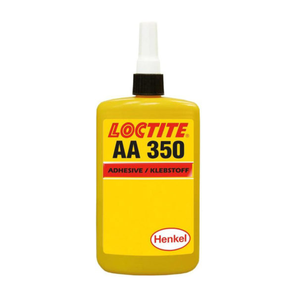 Loctite AA 350 (Локтайт AA 350) Henkel – акриловый клей УФ полимеризации для структурного склеивания, оптически прозрачный, средней вязкости (50 мл)