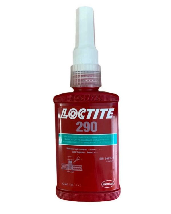 Loctite 290 (Локтайт 290) Henkel 50мл – резьбовой фиксатор средней/высокой прочности, зелёный, капиллярный.